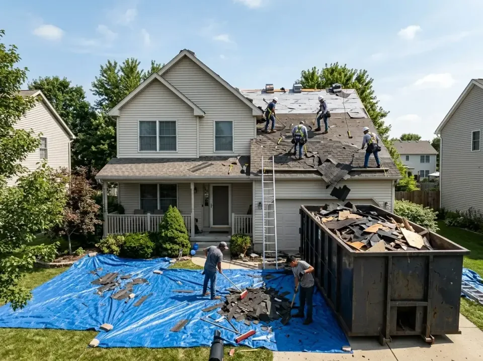 roof-replacement-debris-remova-004 — frequently asked questions, Cheapest Dumpster Rentals in Petersburg, IL